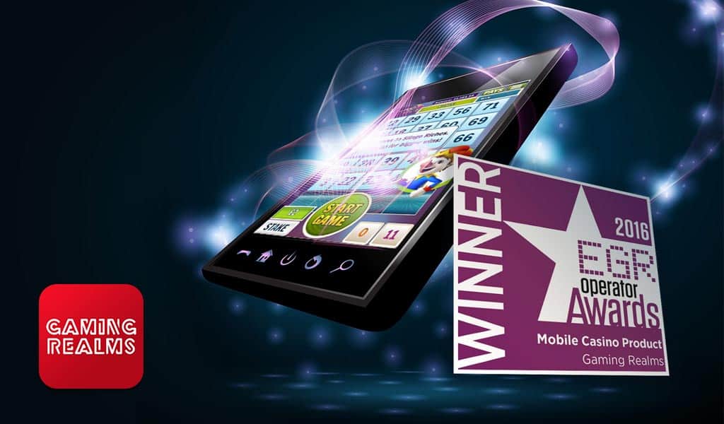 Gaming Realms receives E-Gaming Review Award – Mobile Casino Product 2016