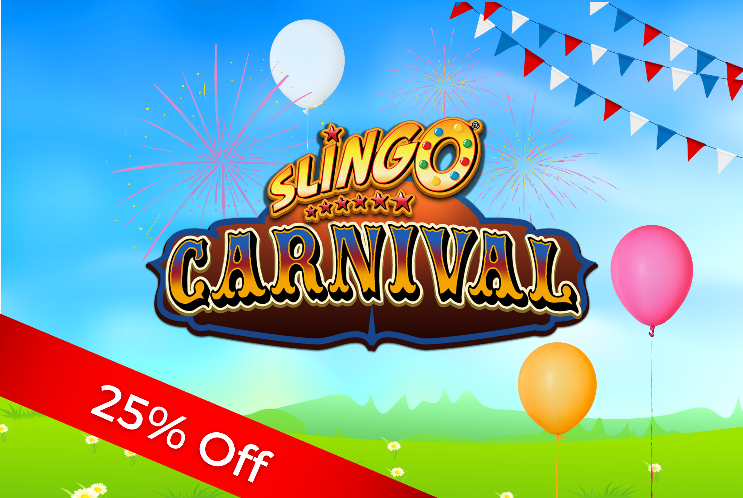 In the spotlight: 25% off summer sizzler Slingo Carnival!