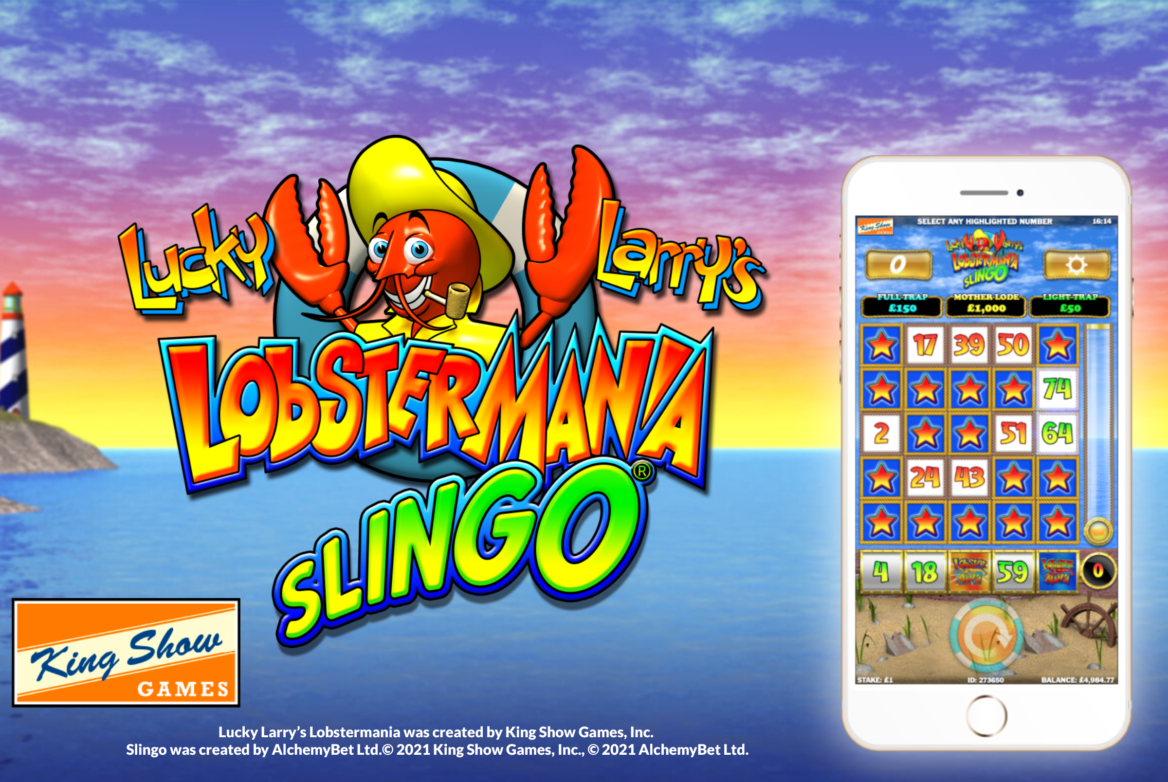 A clawsome new catch: Slingo Lucky Larry’s Lobstermania!